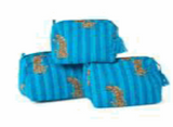 Pink Stripe Cheetah Pouches
