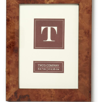 Burled Wood Photo Frame - 5 x 7