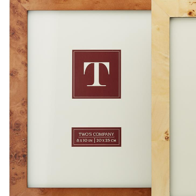 Burled Wood Photo Frame - 8 x 10