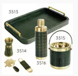 CROC Leather Bar Tray and Tools