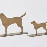 Dog Sculpture-Antique Brass