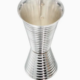 Fluted Silver Double Side Jigger