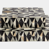 Calisson Diamond Box-Brass/black