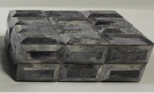 Gray Facet Bone Box