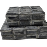 Gray Facet Bone Box