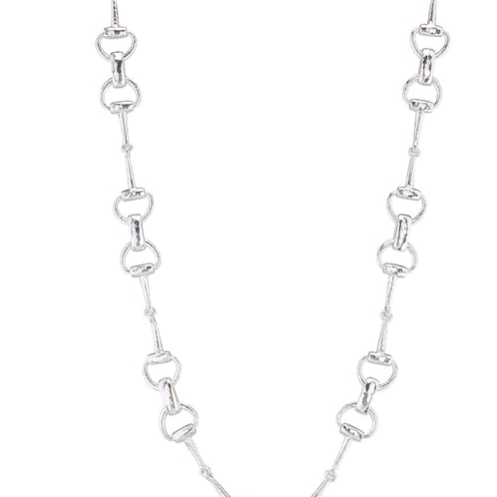 Equestrian Snaffle Bit Chain Necklace 20"
