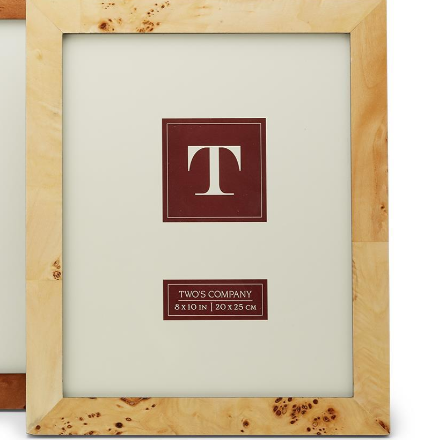 Burled Wood Photo Frame - 8 x 10