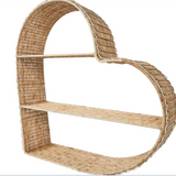 Juliska Provence Rattan Heart Shelving Unit