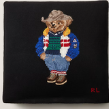 Ralph Lauren Ski Polo Bear Throw Pillow