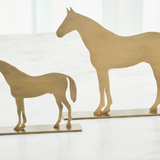 Horse Sculpture-Antique Brass