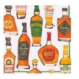 Whiskey Tasting Linen Cocktail Napkin
