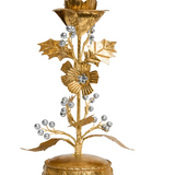 Holly 9" Candlestick Gold/Silver