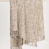 Porter Throw - Natural/Ivory