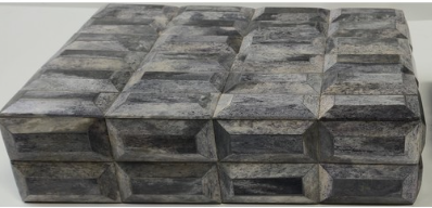 Gray Facet Bone Box