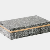 Arthur Terrazzo Box-Black/White