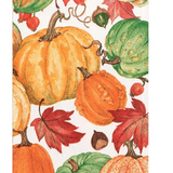 Pumpkin Field White  Guest Towel