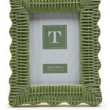 Green Wicker Weave Photo Frame