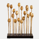 Poppy Pod Sculpture Multi-Gold