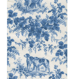 Hunting Toile Blue Guest Towel